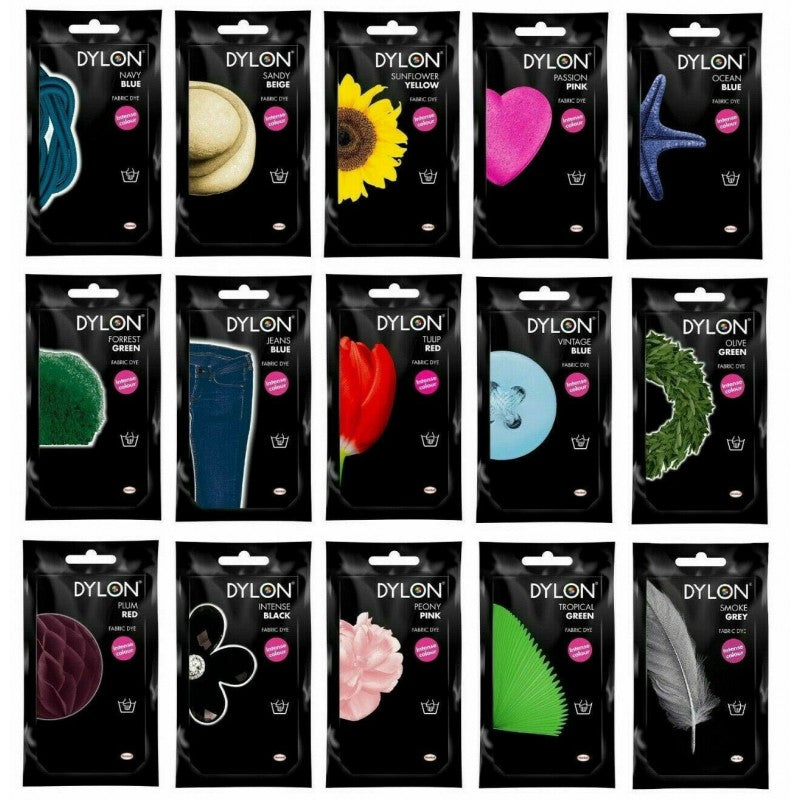 DYLON Hand Fabric Dye Sachet for Clothes & Soft Furnishings, 50g