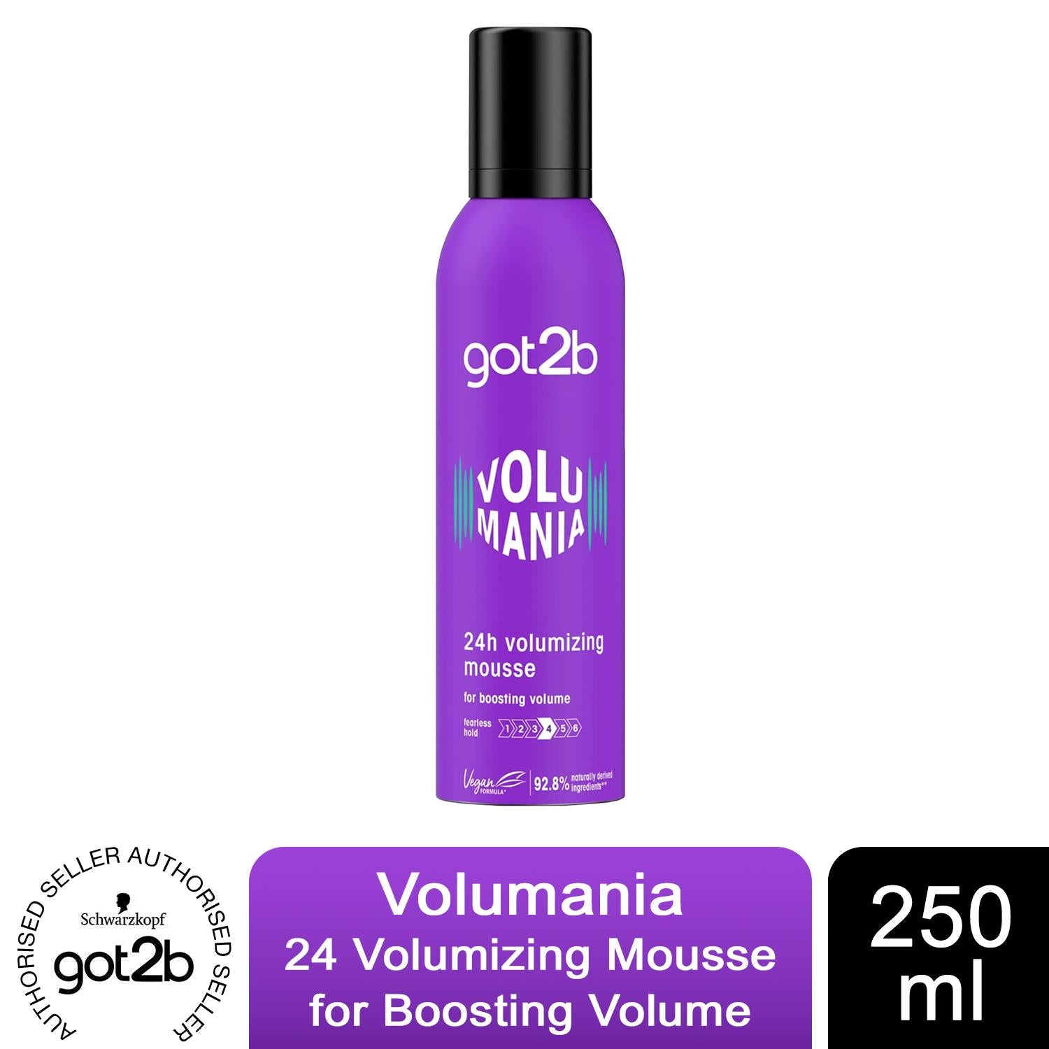 got2b Volumania 24h Volumising Mousse 250 ml, Hair Styling Mousse