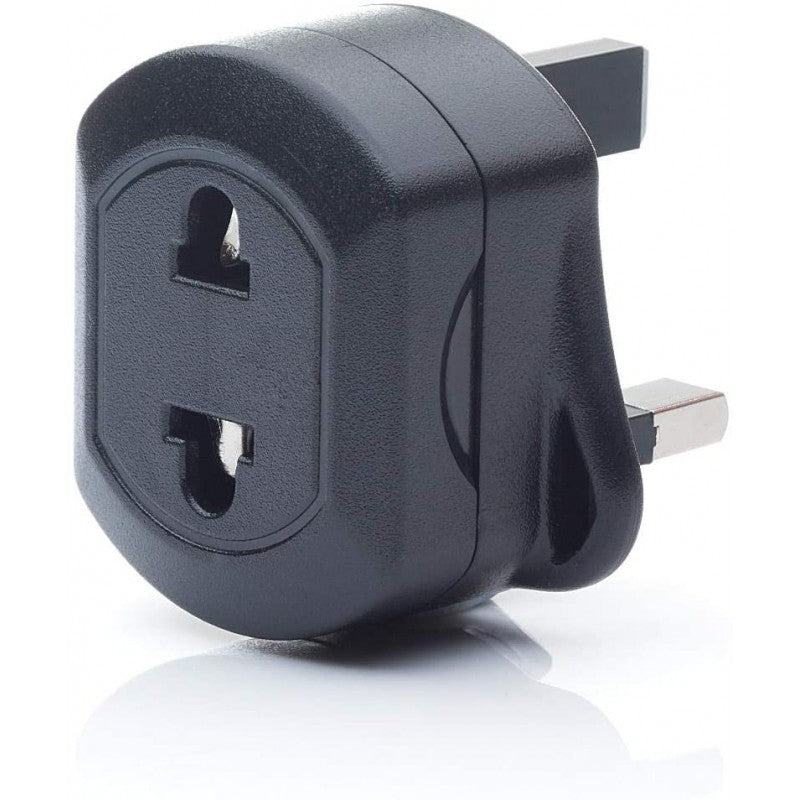 EU 2 Pin To UK 3 Pin Fused Adaptor Plug for Shaver/Toothbrush